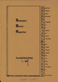 Semjase-Block Register, Kontaktberichte 1-86 (70 pgs, 1982) Cover.jpg
