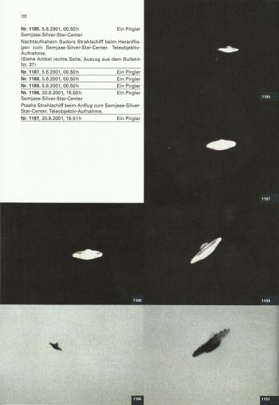 6 photos taken in 2001 by someone who wished to remain anonymous. The beamship in the top 4 were flown by Sudor, the bottom 2 by Ptaah.